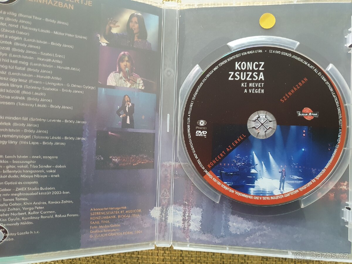 KONCZ ZSUZSA DVD Koncert - 2