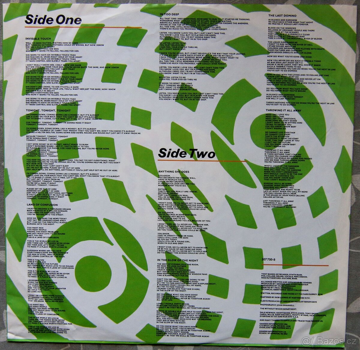 LP deska - Genesis - Invisible Touch - 2