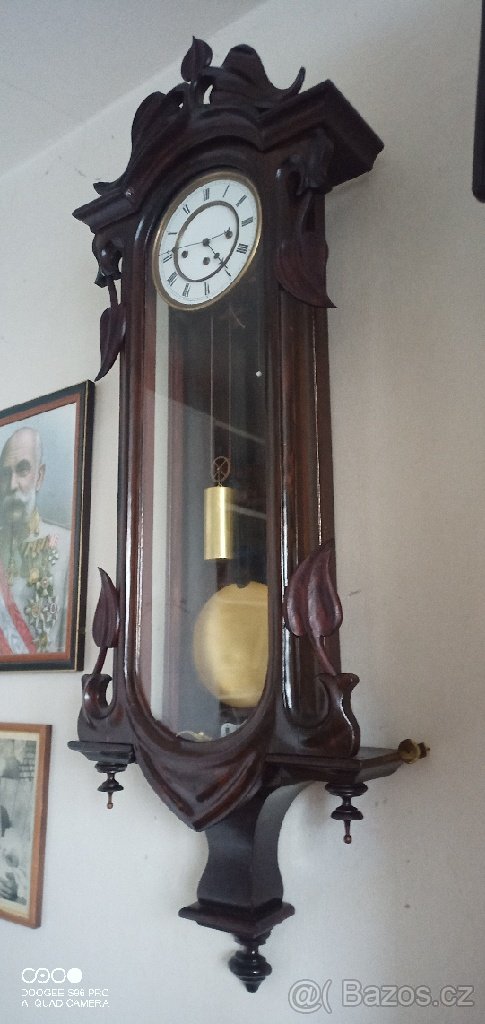 Unikátní kombinované čtvrťové hodiny Karel Suchý. - 2