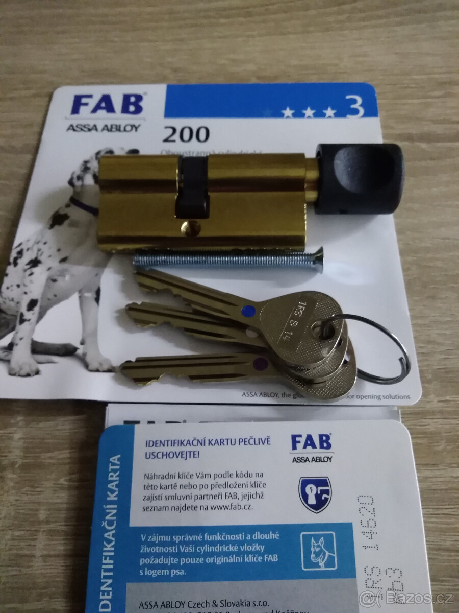 Vložka FAB 200 RSD 29+35 s knoflÍkem - 2