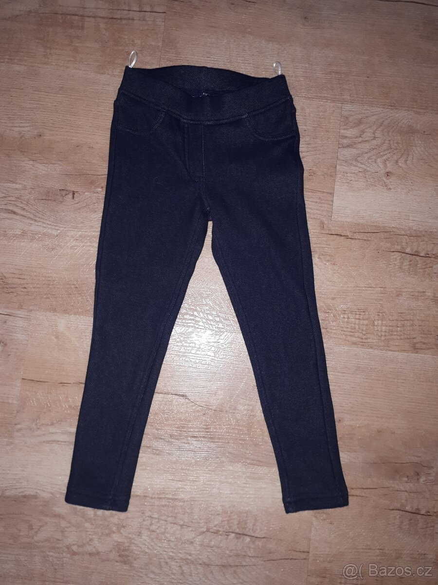 Nové dívčí kalhoty H&M a C&A vel. 110/116 - 2