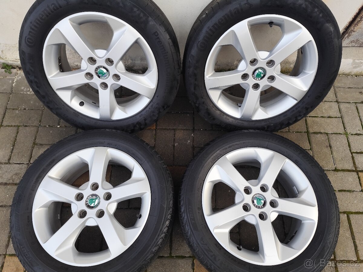ALU 5x112 r16 ŠKODA + PNEU - 2