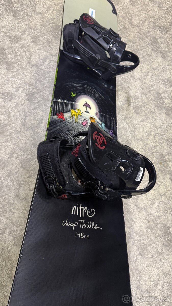 Snowboard Nitro 148cm s vázáním K2 - 2
