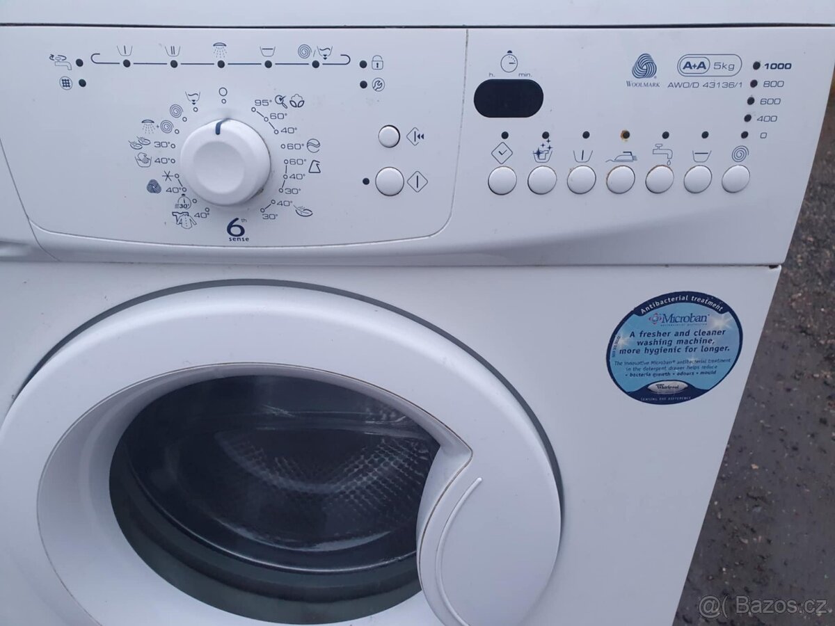 PRACKA WHIRLPOOL,BOCNI PLNENI,6KG,DISPLEJ,PLNE FUNKCNI,A+ - 2