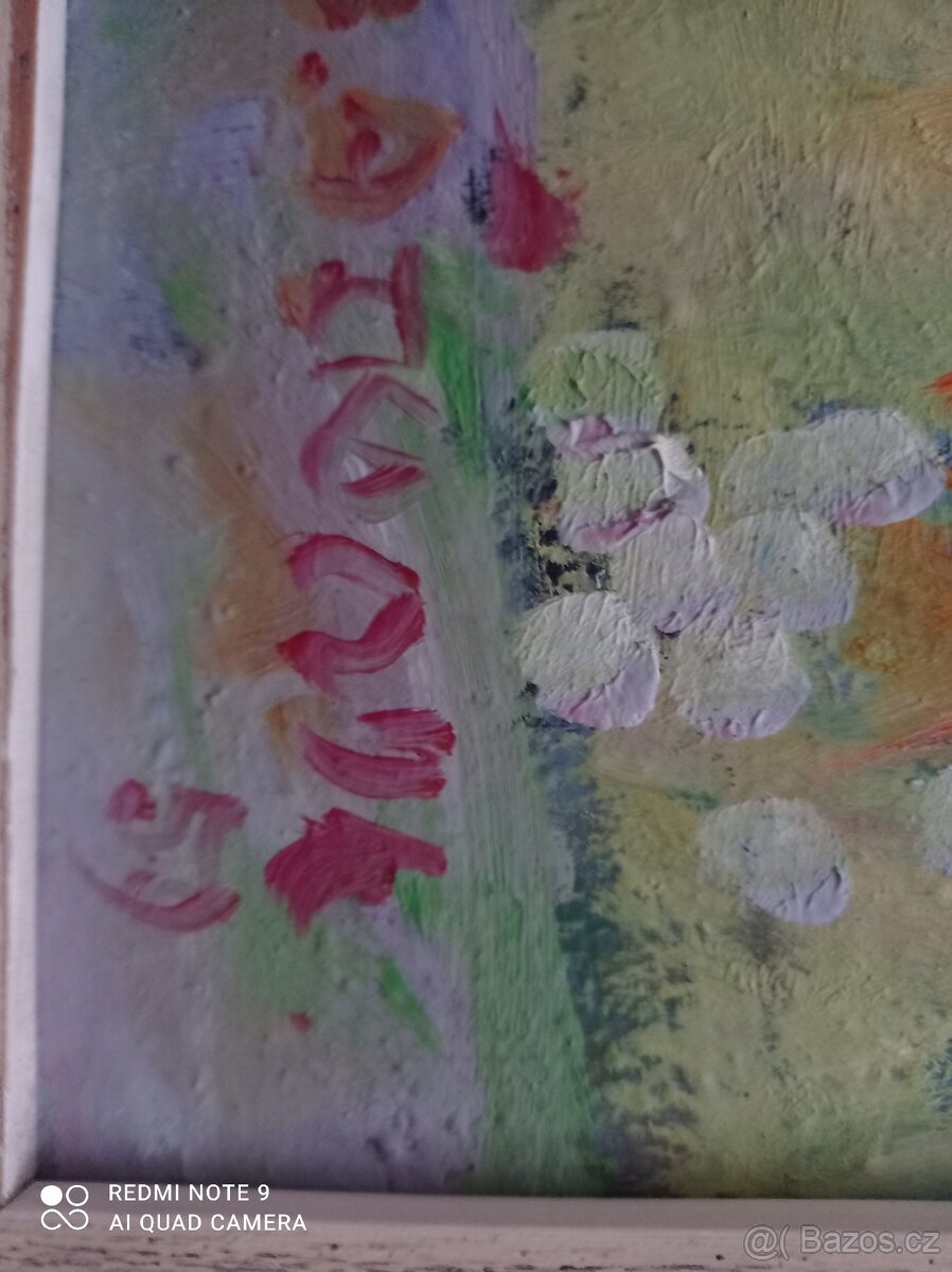 obraz - kytice - olej - 2