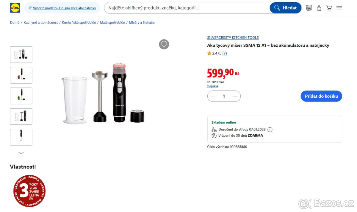 Aku tyčový mixér Silvercrest SSMA 12 A1 - 2