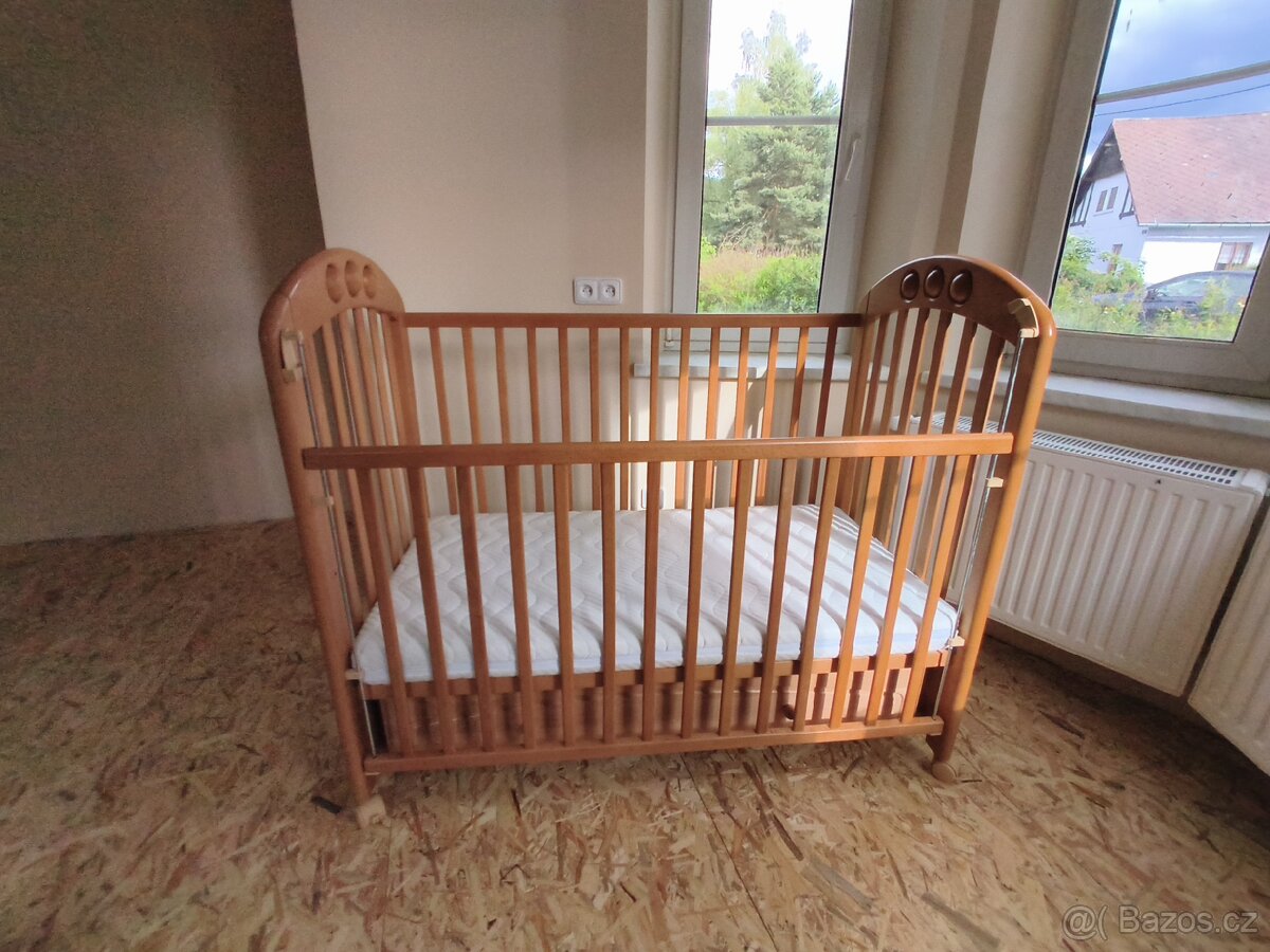 Dětská buková postýlka - 2