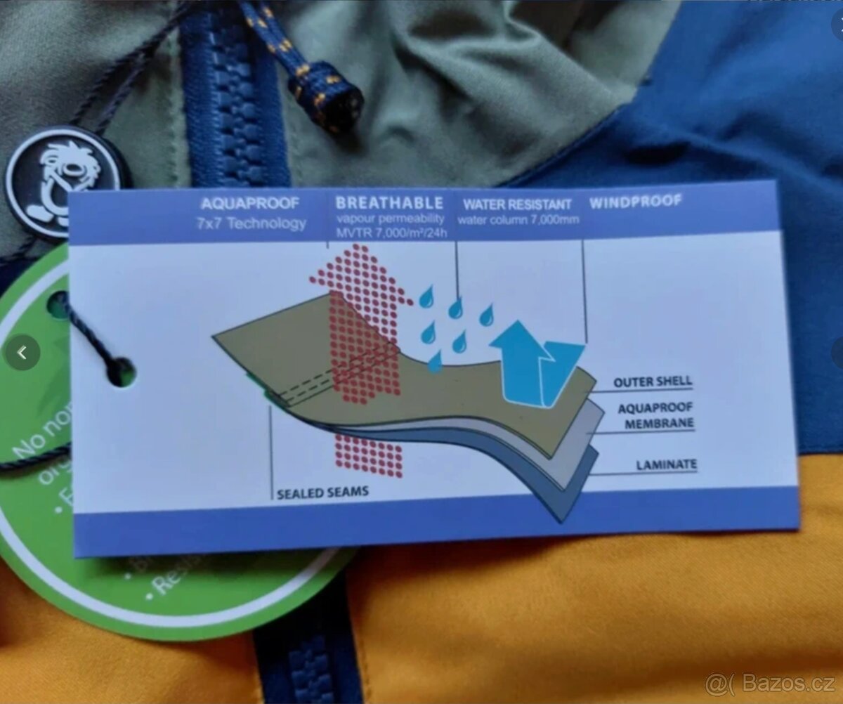 Nová slabší zimní nepromokavá bunda Trollkids, vel. 152 - 2