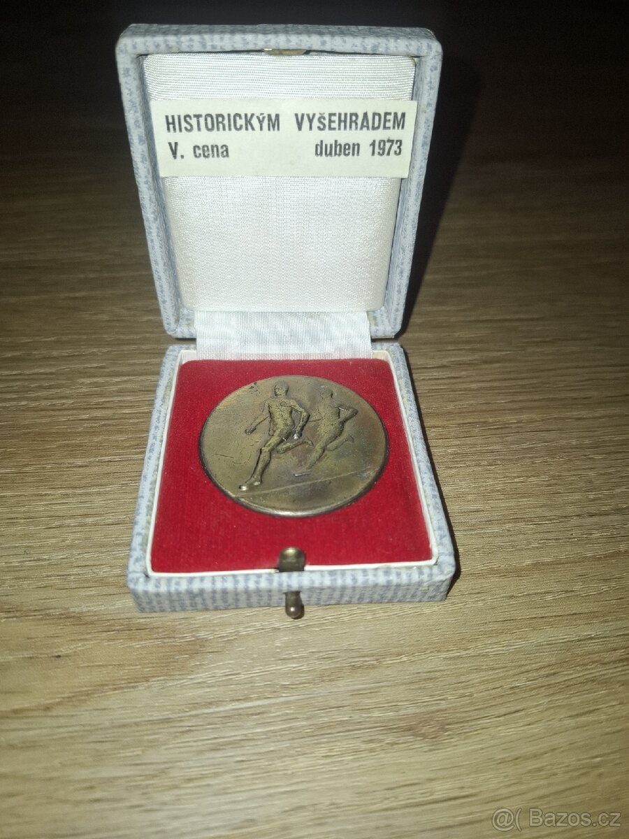 Historická sportovní medaile - Běh Vyšehradem, duben 1973 - 2