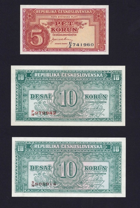 Bankovky - Republika Československá (1945) - 2