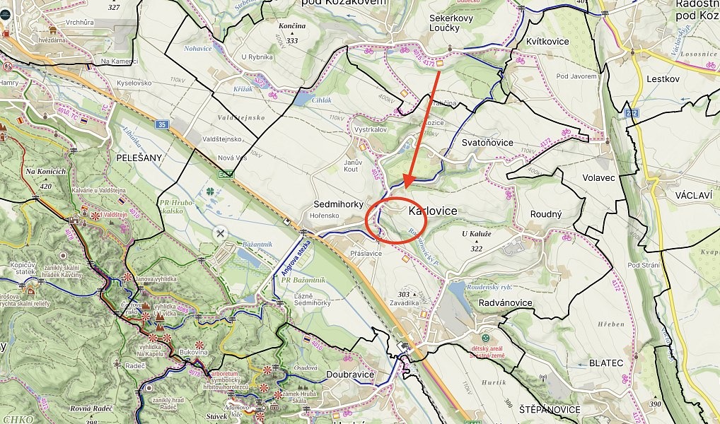 Prodej pole 991 m² - 2