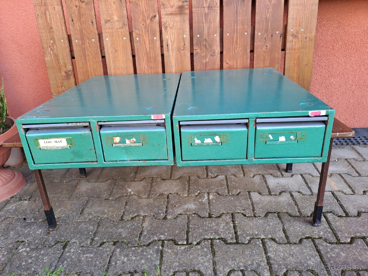 Plechová kartotéka - 2