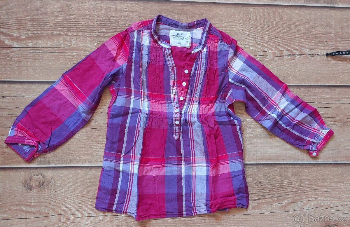 KUS 30,- Košile, šaty vel. 110-128 - 2