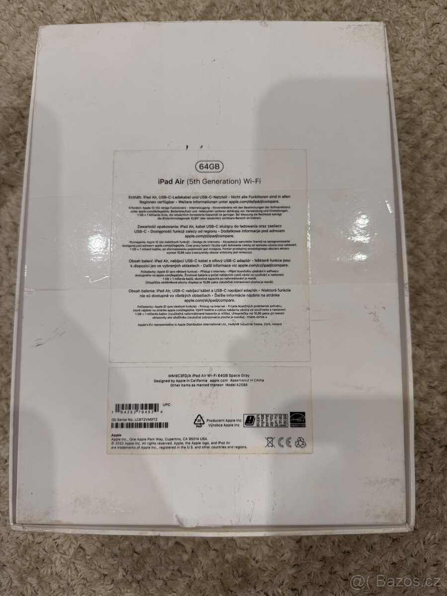 iPad Air 5 generace wi-fi 64 GB - 2