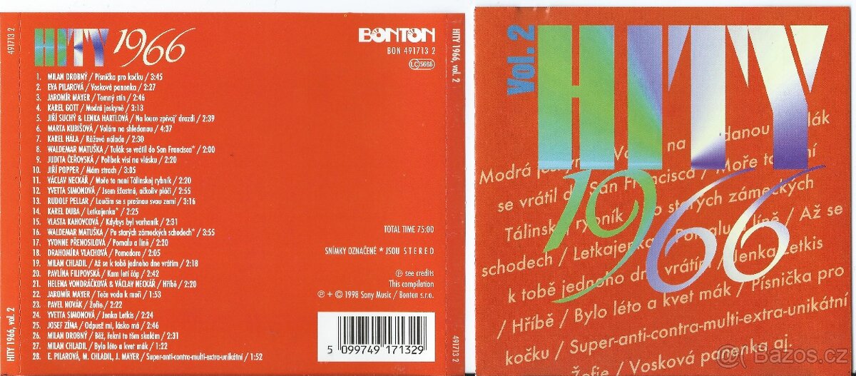 CD-PRODÁM VĚTŠÍ MNOŽSTVÍ ORIGINÁL CD 06/13 - 2