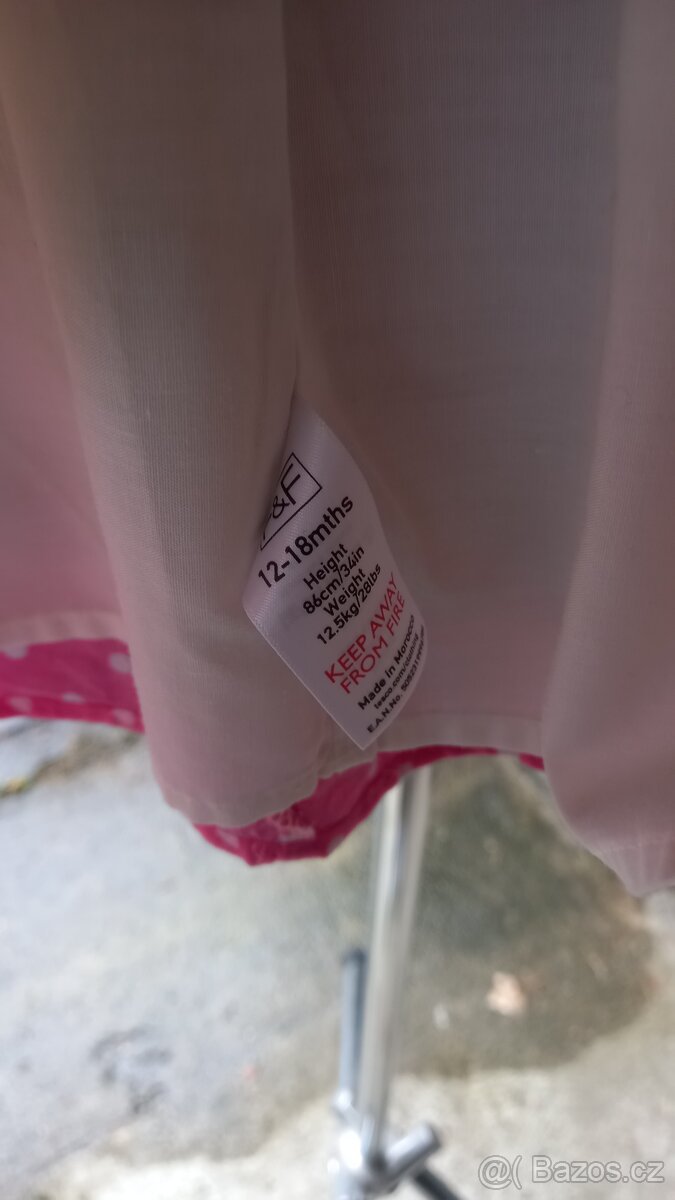 Dětské šatičky vel. 12-18m zn. F&F - 2