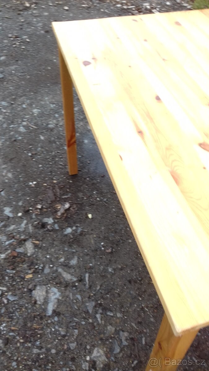 STUL a ZIDLE - prirodni drevo ,,,,a RATAN sestava - 2