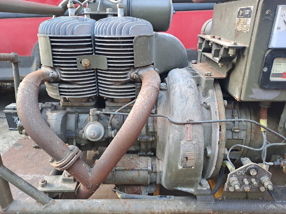 Elektrocentrála vojenská 6kW el. startér generátor - 2