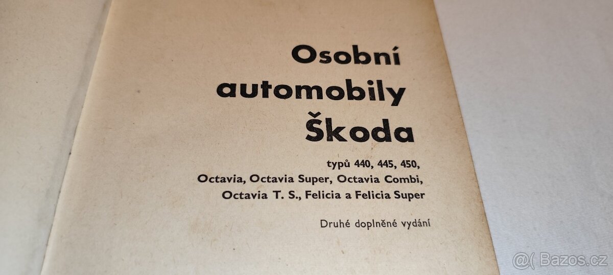 Škoda veterán. typy 440 Octavia Felicia popis údržba opravy - 2