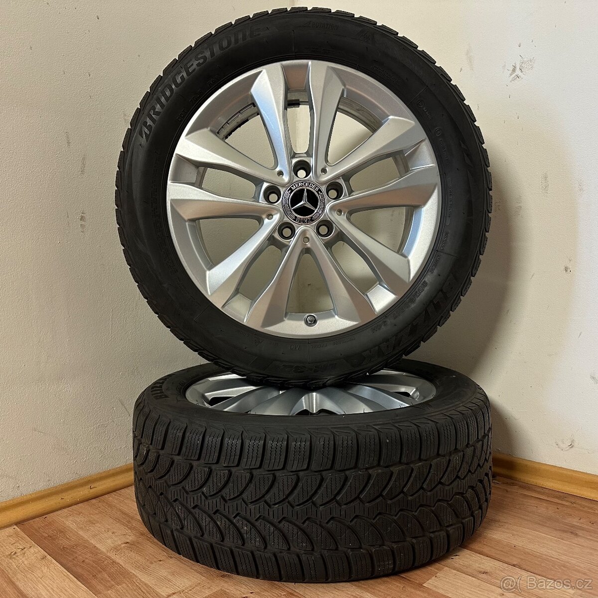 MERCEDES C W205 5x112 R17 ET48,5+ZIMNÍ 225/50R17 6mm - 2
