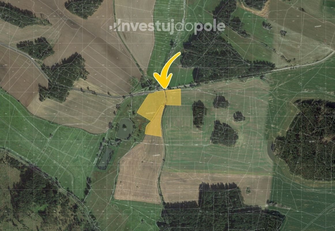 Prodej podílu 2/9 pole 3 672 m², Horažďovice - 2