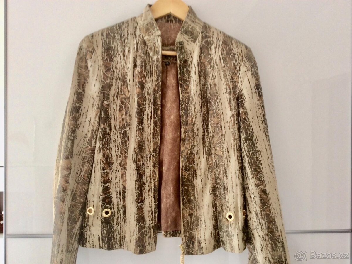 Dámská kožená bunda, vel. M. - 2