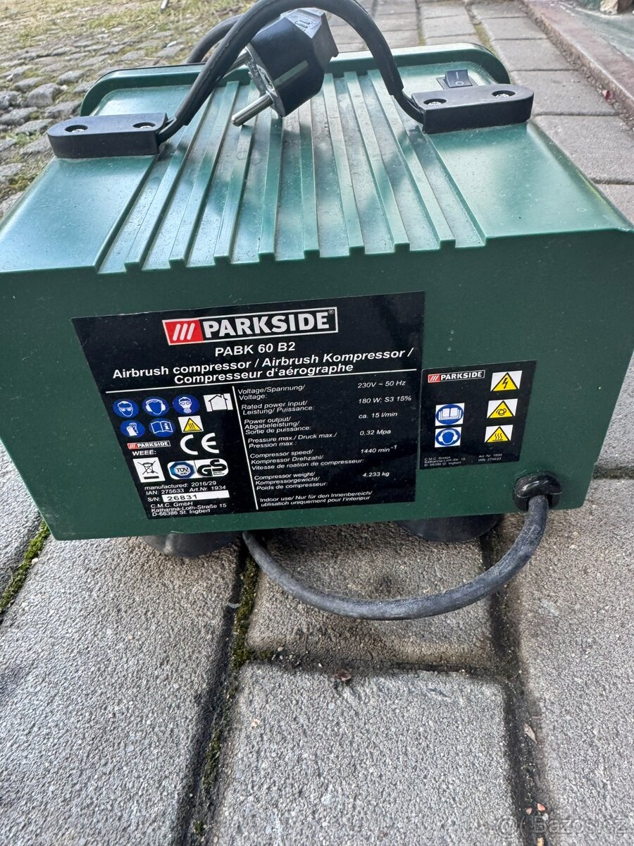 Airbrush kompresor Parkside - 2