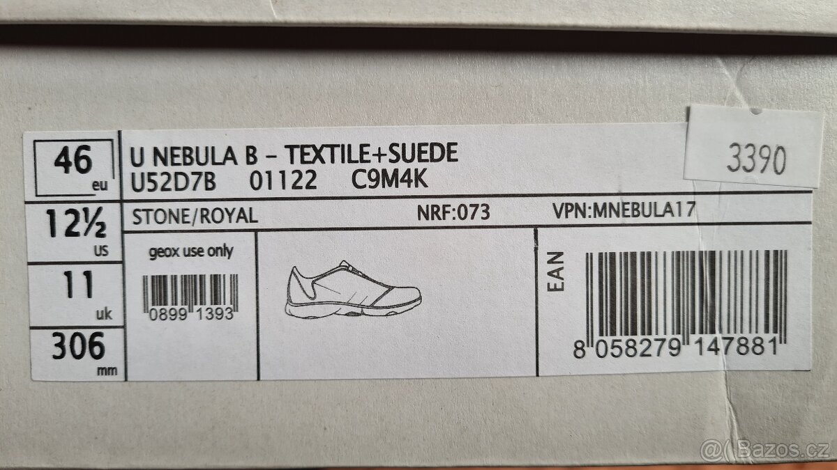 Geox Nebula Stone/Royal nové č.46 - 2