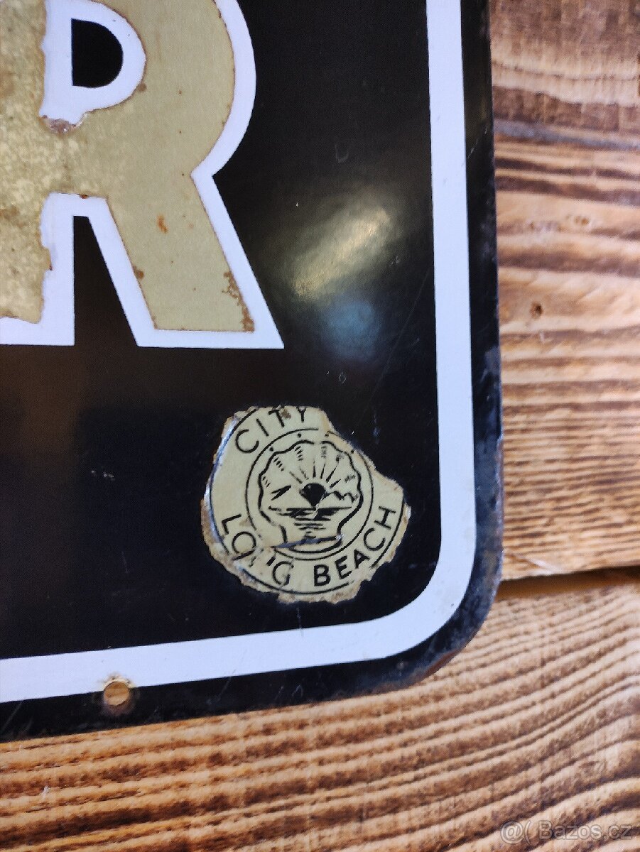 Další Pecka z USA smaltová cedule DO NOT ENTER - 2