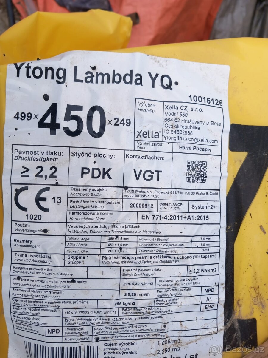 Ytong 450 a 250 - 2