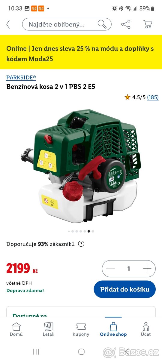 Benzínová kosa 2 v 1 PBS 2 E5 - 2