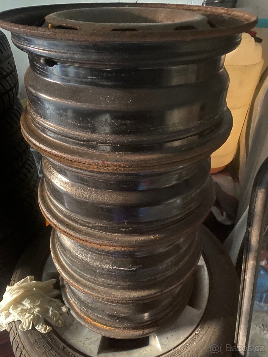 Plechové disky VW 5x100 R15 - 2
