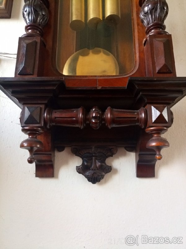 Unikátní třízávažové hodiny po servisu hodinářem. - 2