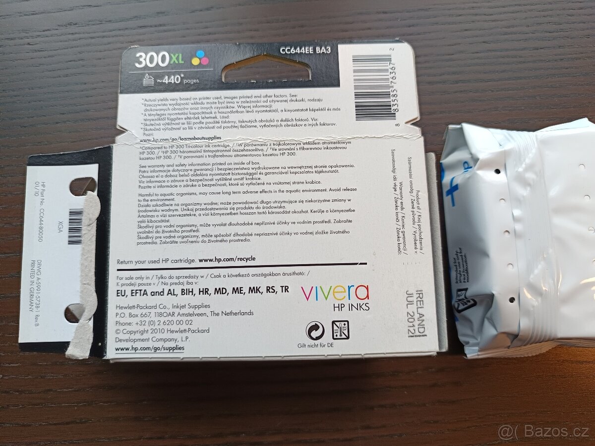 Toner HP 300XL CC644E tricolor Cartridge - 2