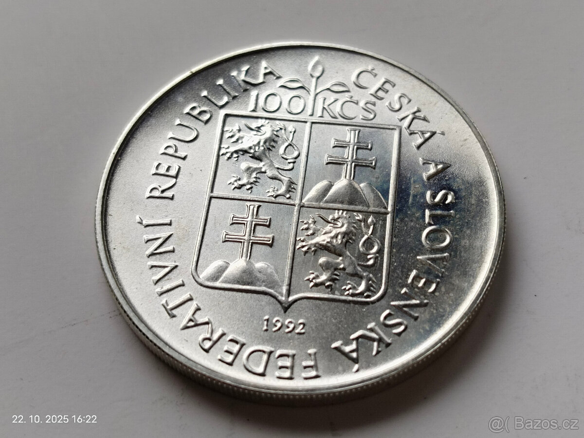 Stříbrná pamětní mince Československo č.4 - 2