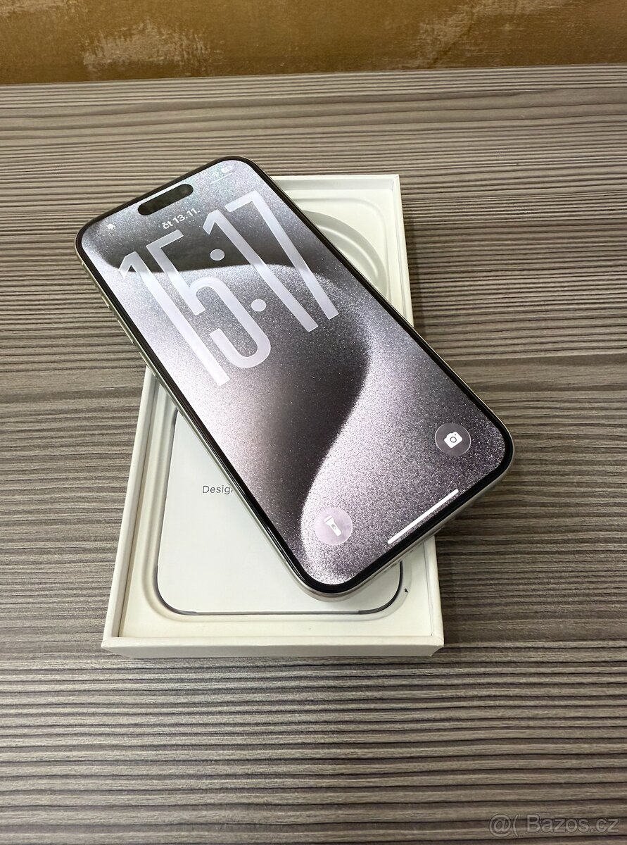 Apple iPhone 15 Pro 128GB white titanium, komplet - 2