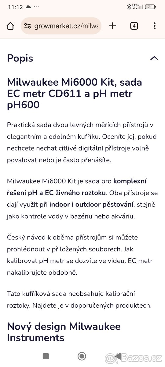 ph a Mc měřič Milwaukee - 2