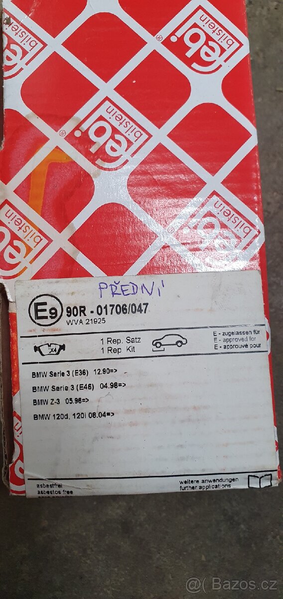 FEBI BILSTEIN 16343, sada brzdových destiček
- 2