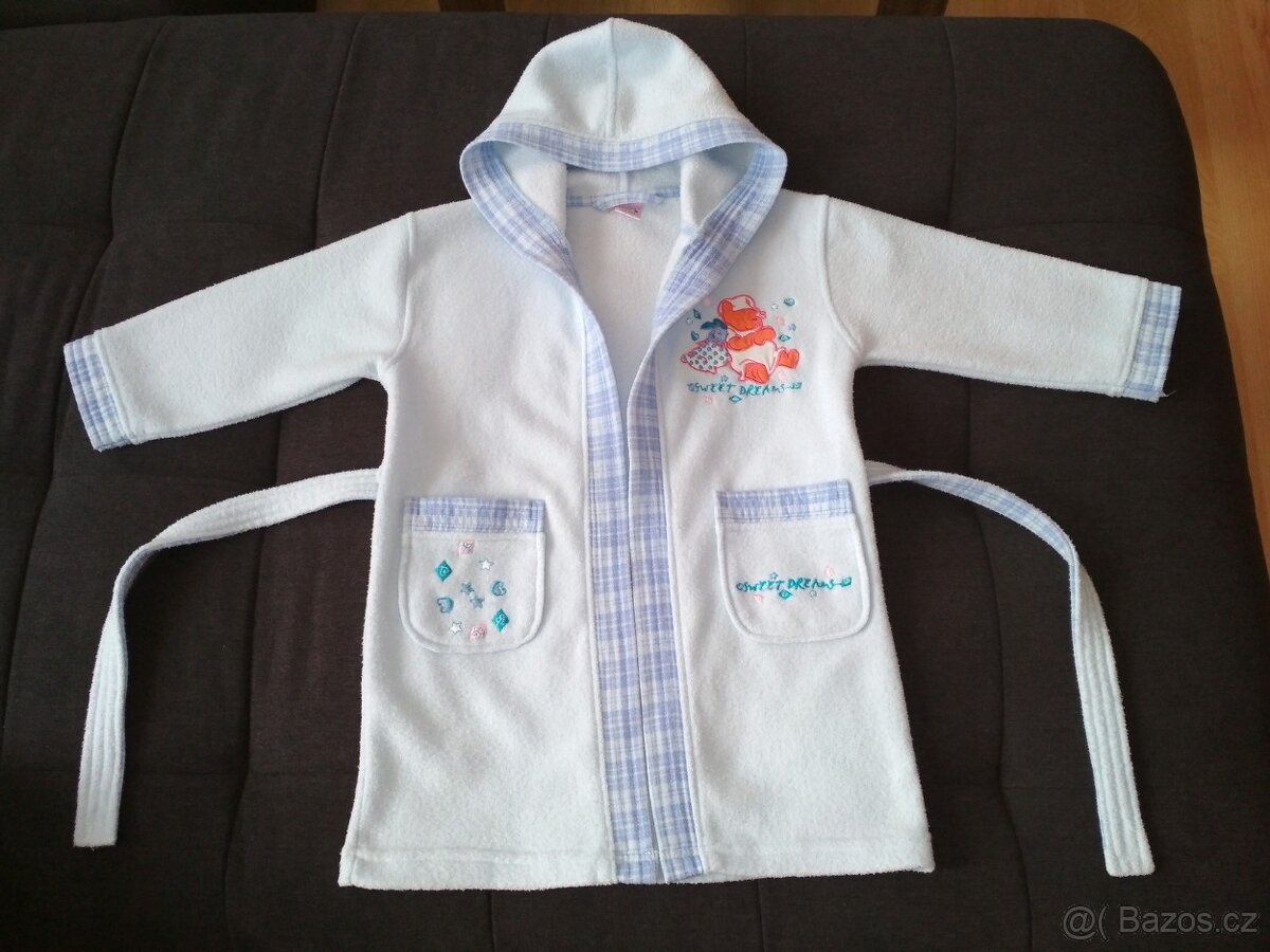 Dívčí fleecový župan, vel.98-104 - 2