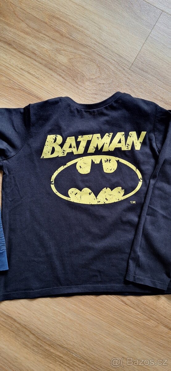 2x tričko dlouhý rukáv vel.128 - 2