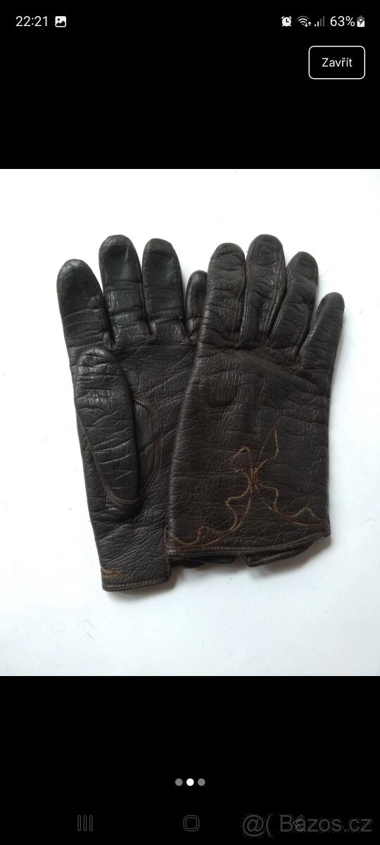 Kozene rukavice retro - 2