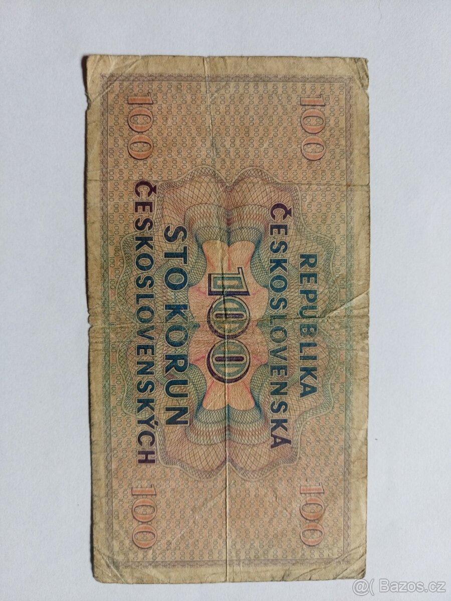 100 korun československých 1945 - 2
