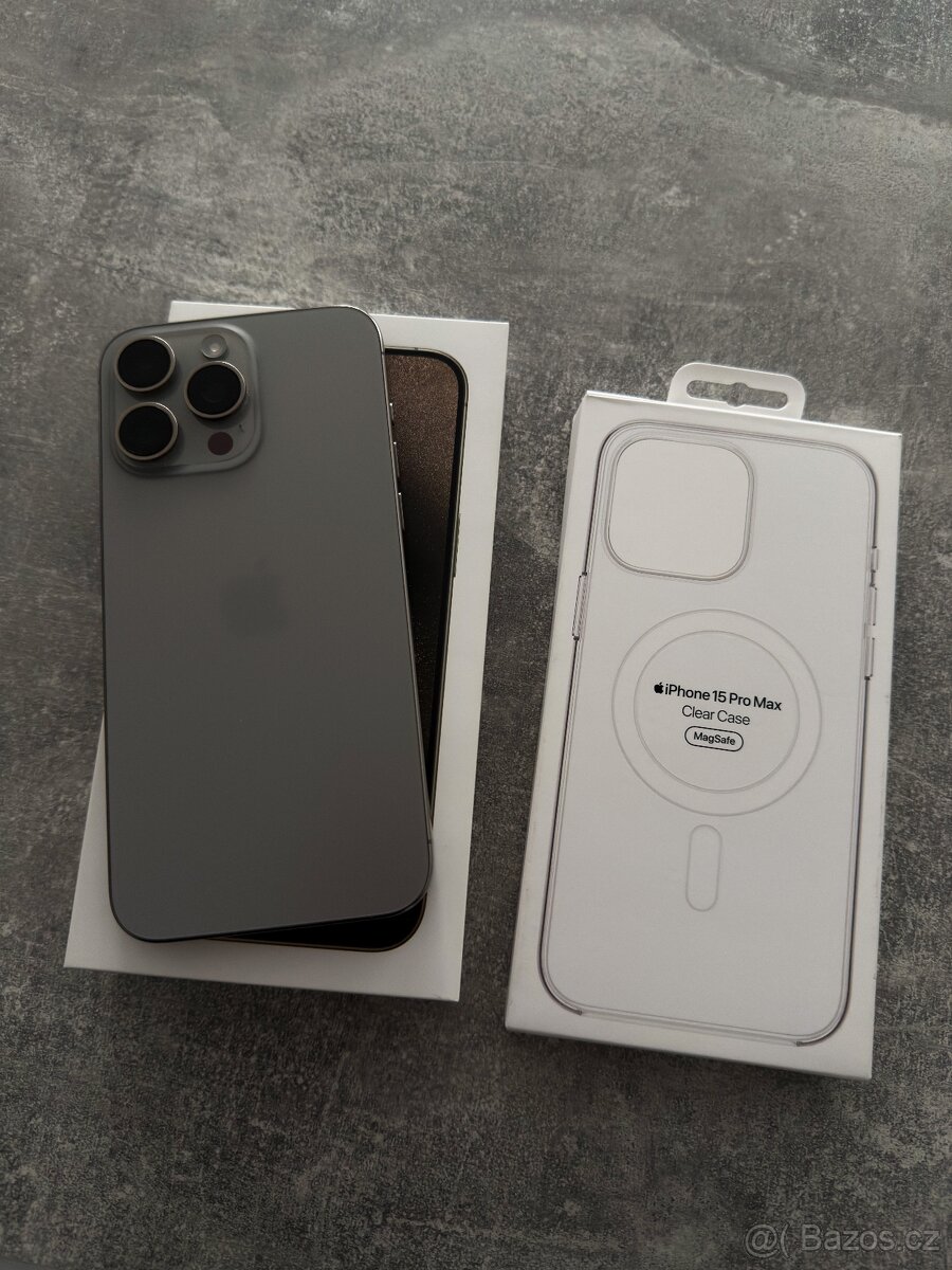 iPhone 15 Pro Max 256GB Natural Titanium + Příslušenství - 2