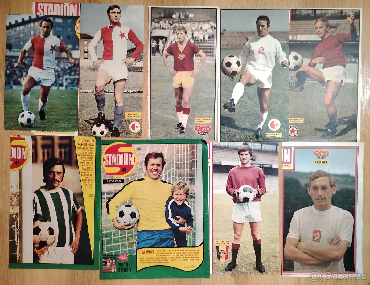 Stadion - Sparta, Slavia, Bohemians - 70te roky - 2