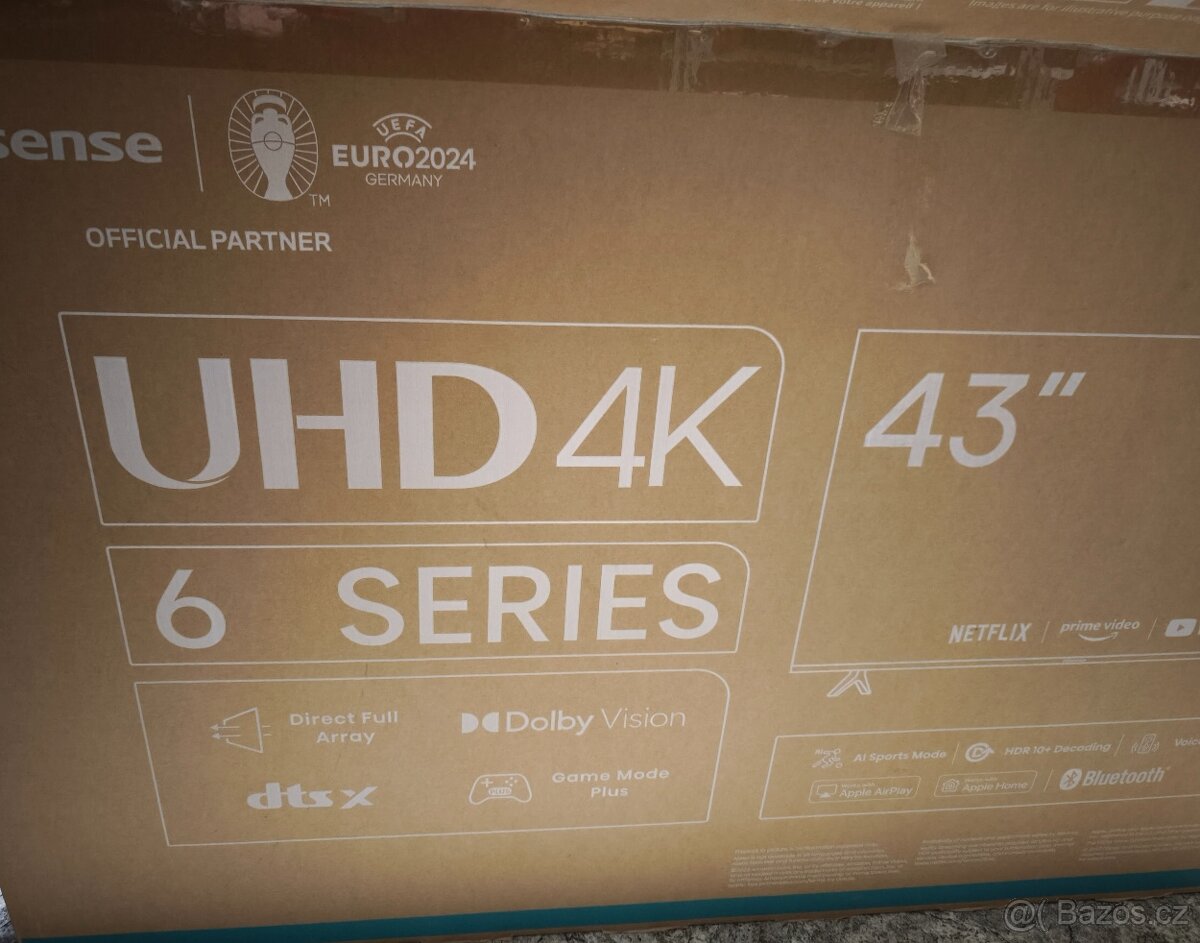Led TV Smart UHD Hisense 43A6 4K Velikost 43"Wi fi - 2