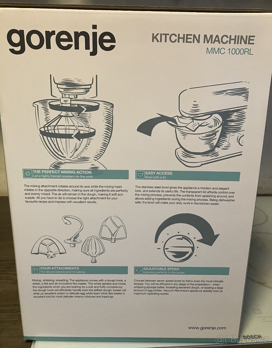 Kuchyňský robot GORENJE MMC1000RL - 2