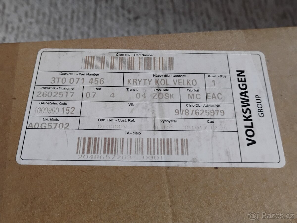 Škoda poklice 16" originál 4ks - 2