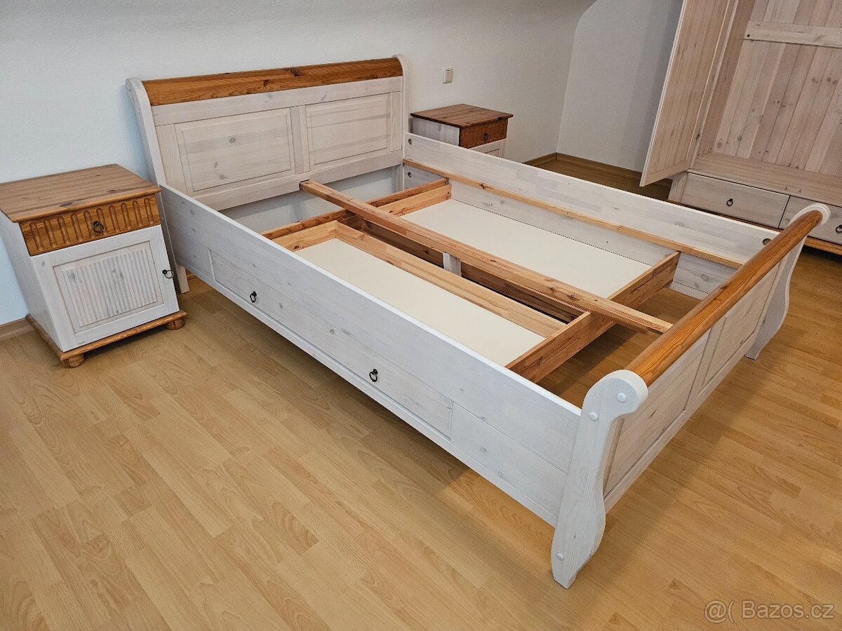 ..Zamluveno..Ložnice Celodřevená postel s úložným prostorem - 2