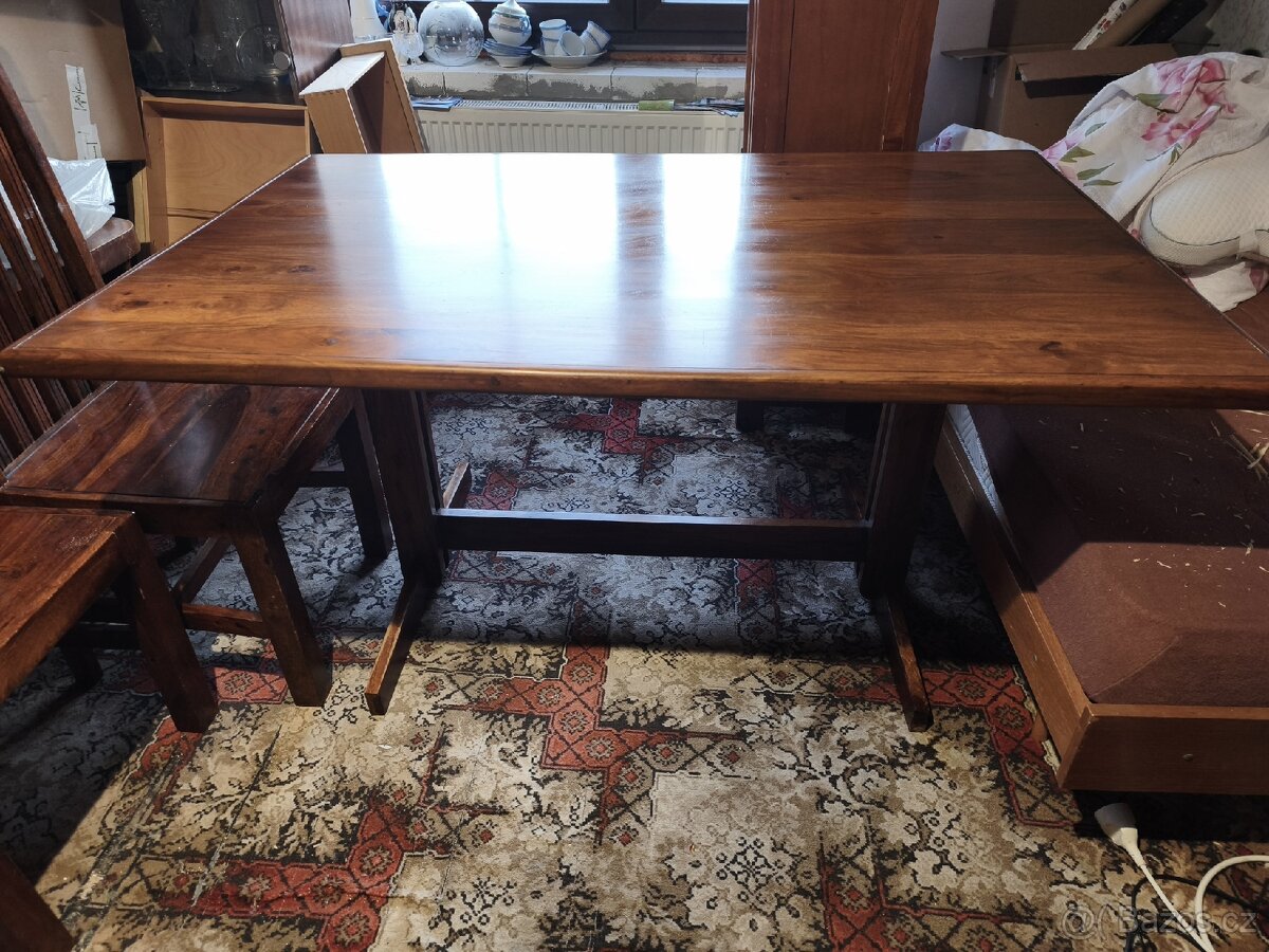 Starožitný stůl a židle - 2