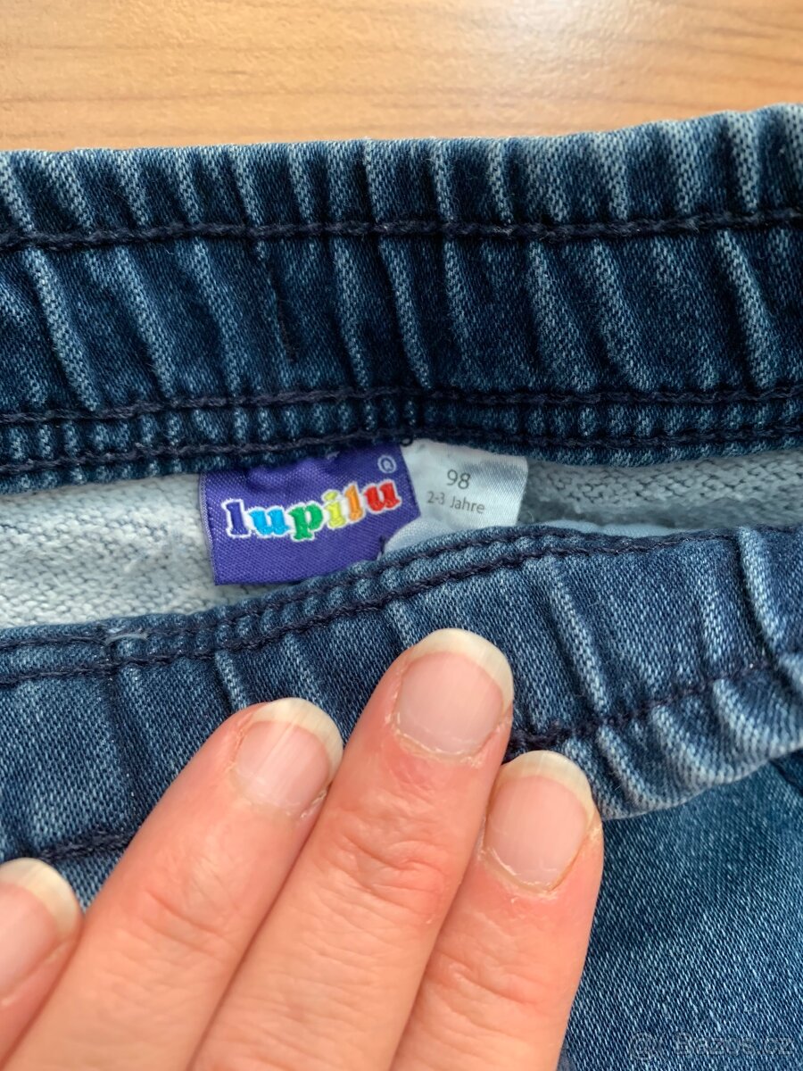 Zateplené kalhoty vel 92 a 98 - 2